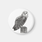Barn Owl Magnet (Voorkant)