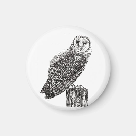 Barn Owl Magnet (Voorkant)