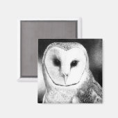 Barn Owl Magnet - "Grayson" (Voorkant / Achterkant)