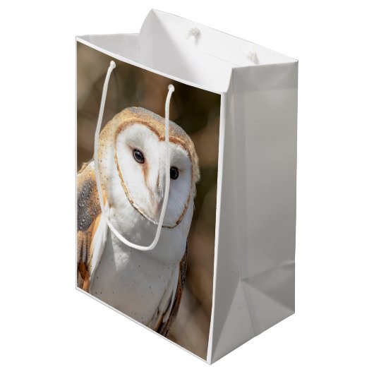 Barn Owl Medium Cadeauzakje (Voorkant Gekanteld)