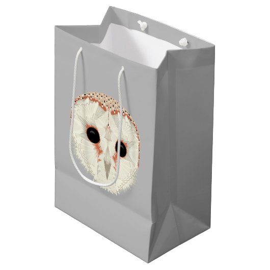 Barn Owl Medium Gift Bag Medium Cadeauzakje (Voorkant Gekanteld)