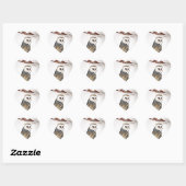 Barn Owl op jacht Hart Sticker (Vel)