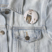 Barn Owl op jacht Ronde Button 5,7 Cm (In situ)