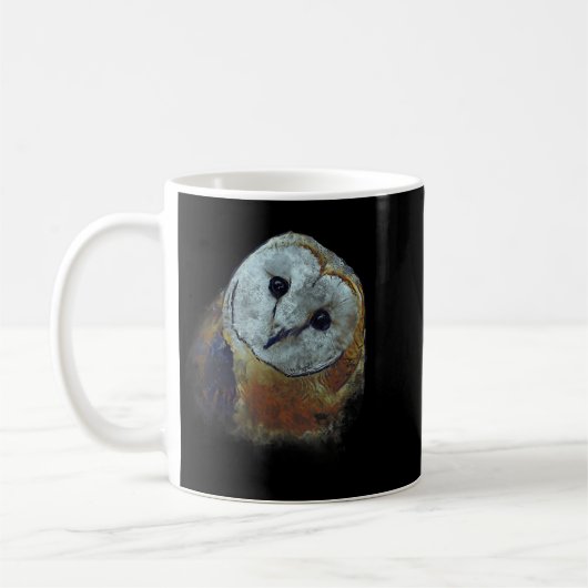 Barn Owl Painting Owl Art Koffiemok (Links)