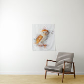 Barn Owl Painting Wandkleed (In situ)