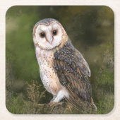 Barn Owl Paper Onderzetter (Voorkant)