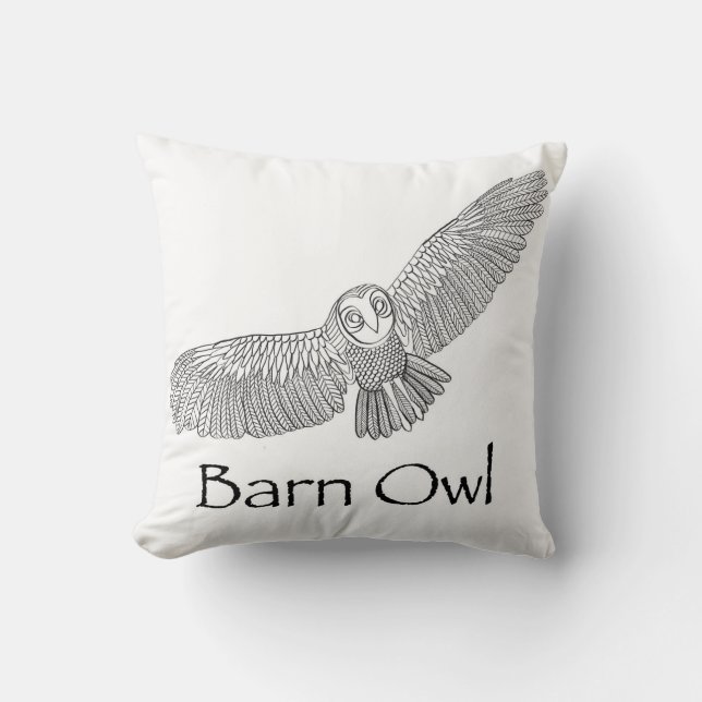 Barn Owl Pillow Kussen (Voorkant)