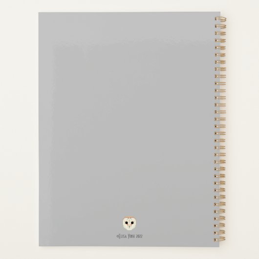Barn Owl Planner (Achterkant)