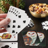 Barn Owl Plays Pokerkaarten (Insitu)