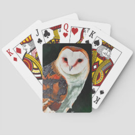 Barn Owl Plays Pokerkaarten