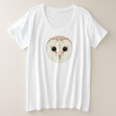 Barn Owl Plus Size Women's T-shirt (Design voorkant)