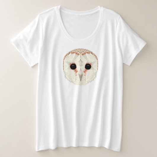 Barn Owl Plus Size Women's T-shirt (Design voorkant)