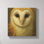 Barn Owl Portrait - Realistic Wildlife Natuur Canvas Afdruk (Voorkant)