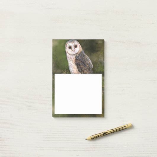 Barn Owl Post-it® notes (Op bureau)