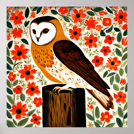 Barn Owl Poster (Voorkant)