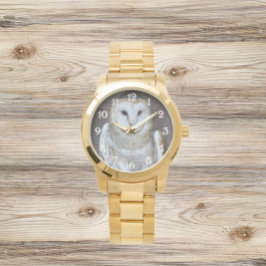 Barn Owl Raptor Foto Horloge