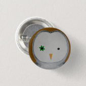 Barn owl ronde button 3,2 cm (Voorkant /achterkant)