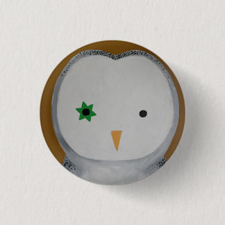 Barn owl ronde button 3,2 cm
