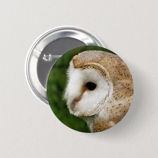 BARN OWL RONDE BUTTON 5,7 CM (Voorkant /achterkant)