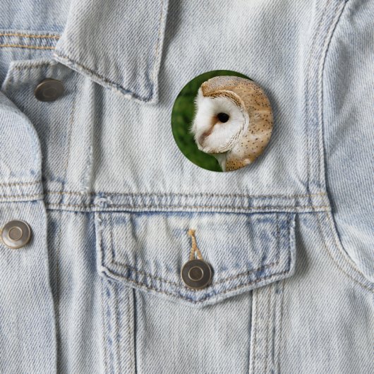 BARN OWL RONDE BUTTON 5,7 CM (In situ)