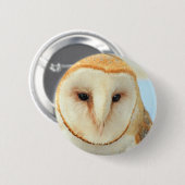 Barn owl ronde button 5,7 cm (Voorkant /achterkant)