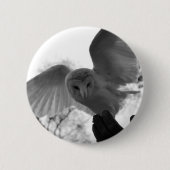 Barn Owl Ronde Button 5,7 Cm (Voorkant)