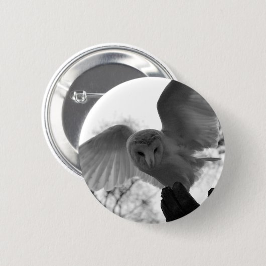 Barn Owl Ronde Button 5,7 Cm (Voorkant /achterkant)