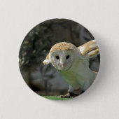 Barn Owl Round Button (Voorkant)