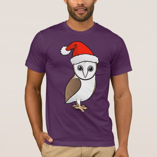 Barn Owl Santa T-shirt (Voorkant)