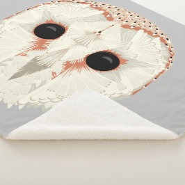 Barn Owl Sherpa Blanket Deken