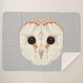 Barn Owl Sherpa Blanket Sherpa Deken (Voorkant (horizontaal))