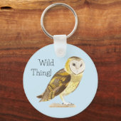Barn Owl Sleutelhanger (Achterkant)
