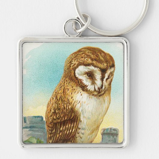  Barn Owl Sleutelhanger (Voorkant)