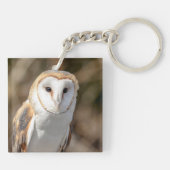 Barn Owl Sleutelhanger (Achterkant)