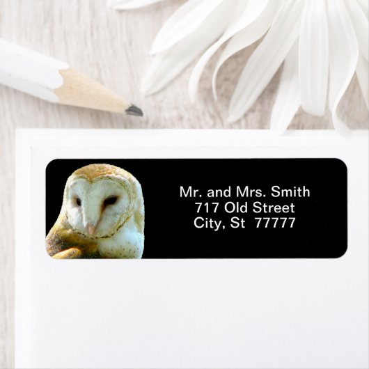 Barn Owl Sluit profiel Etiket (Insitu)