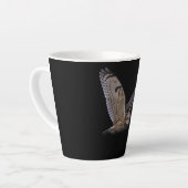 Barn Owl Spirit Animal Natuur en outdoorlatendheid Latte Mok (Linkerhoek)