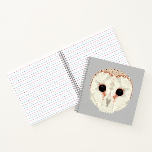 Barn Owl Square Notitieboek (Binnen)