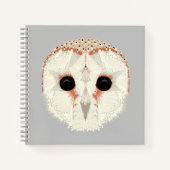 Barn Owl Square Notitieboek (Voorkant)