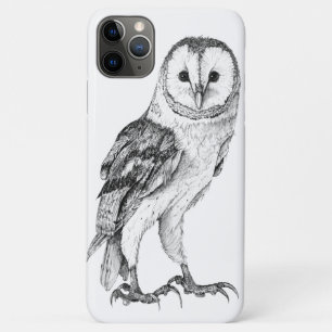 Barn Owl - Tekening in zwarte pen Case-Mate iPhone Case