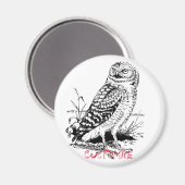 Barn Owl Thunder_Cove Magneet (Voorkant / Achterkant)