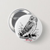 Barn Owl Thunder_Cove Ronde Button 5,7 Cm (Voorkant /achterkant)