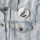 Barn Owl Thunder_Cove Ronde Button 5,7 Cm (In situ)