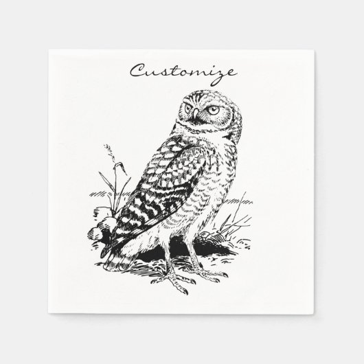 Barn Owl Thunder_Cove Servet (Voorkant)