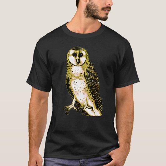 Barn Owl Tshirts, Hoodies, Mokken, Buttonnen T-shirt (Voorkant)