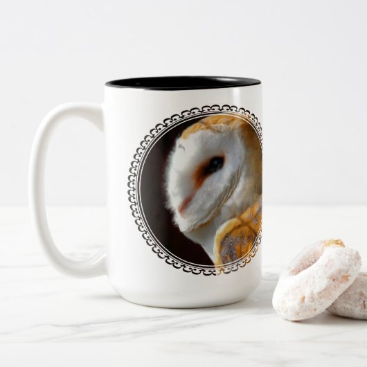 BARN OWL TWEEKLEURIGE KOFFIEMOK (Met donut)