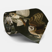 Barn Owl (Tyto alba) Audubon's Birds of America Stropdas (Opgerold)