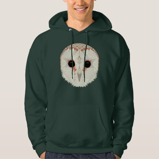 Barn Owl Unisex Pullover Hoodie (Voorkant)
