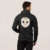 Barn Owl Unisex Zip Hoodie (Achterkant volledig)