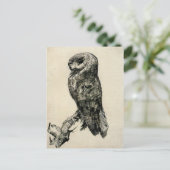 Barn Owl Van de zijkant bekeken door Vincent van G Briefkaart (Staand voorkant)