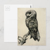 Barn Owl Van de zijkant bekeken door Vincent van G Briefkaart (Voorkant / Achterkant)